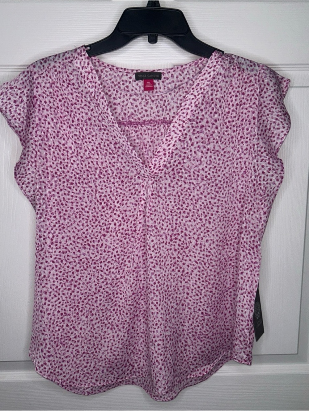 Vince Camuto Top Pink And White NWT Sz PXL